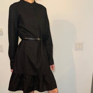 Black 100% linen Dress Size M from KD Klaus Dilkrath